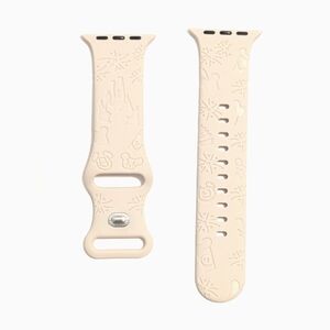Cartoon Silicone iwatch Cream Colored Watch Band NWT